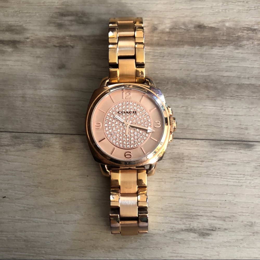 Rose Gold Coach Watch